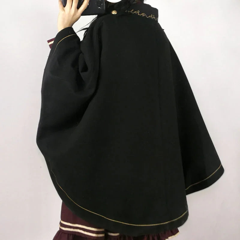 Fashion Black Shawl Cloak PN2429 - Bear Hugs