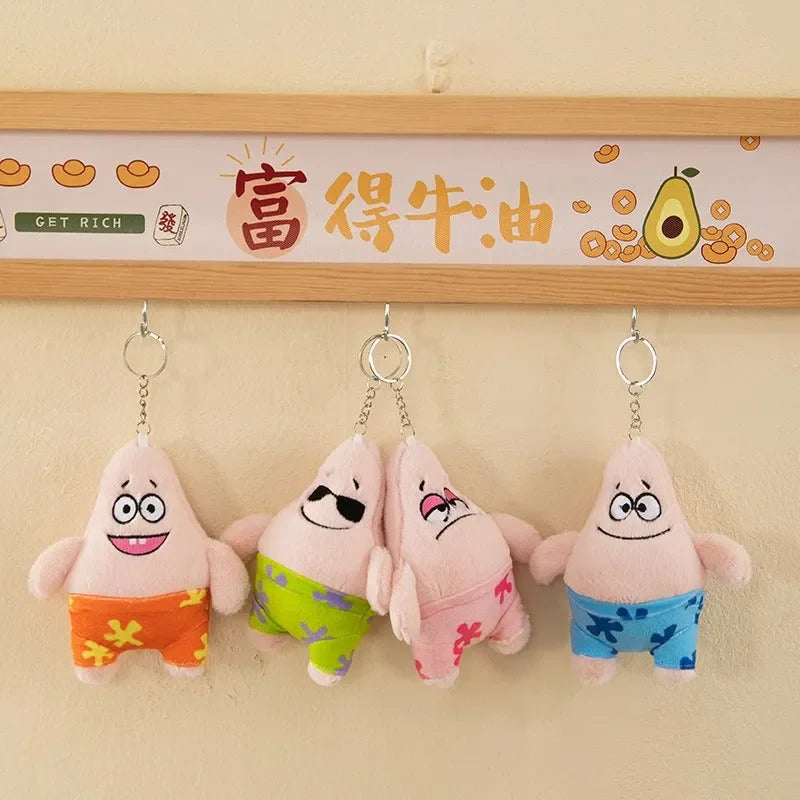 Starfish Style Patrick Plush Keychain