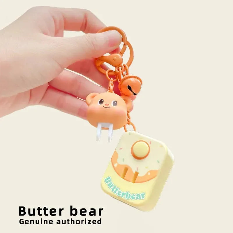Butterbear Charger Dock Keychain