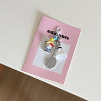 Hello Kitty Sports Ace Metal Keychain