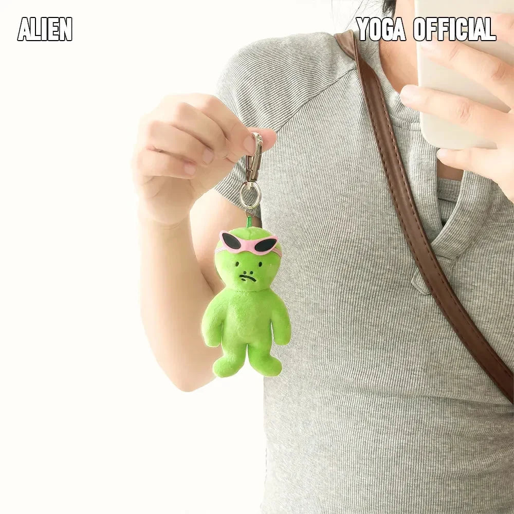 Cool Gaze Alien Plush Keychain