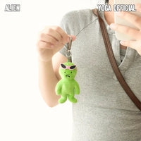 Cool Gaze Alien Plush Keychain