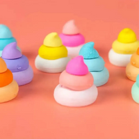 Unicorn Rainbow Poop Eraser (Set of 6)