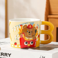 French Fries Bear Ceramic Mug (400 ml)