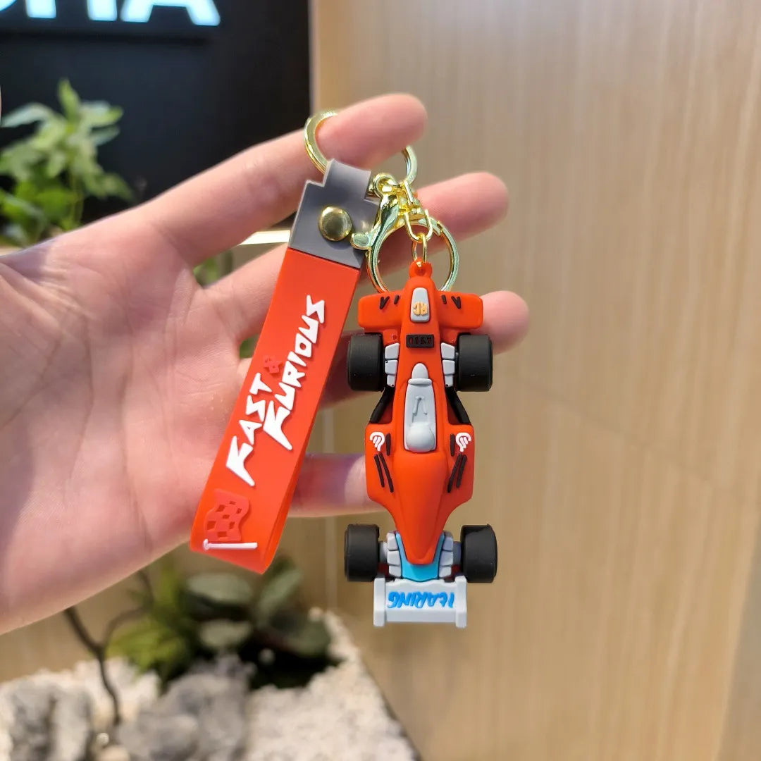 Formula 1 Racing Car 3D Keychain