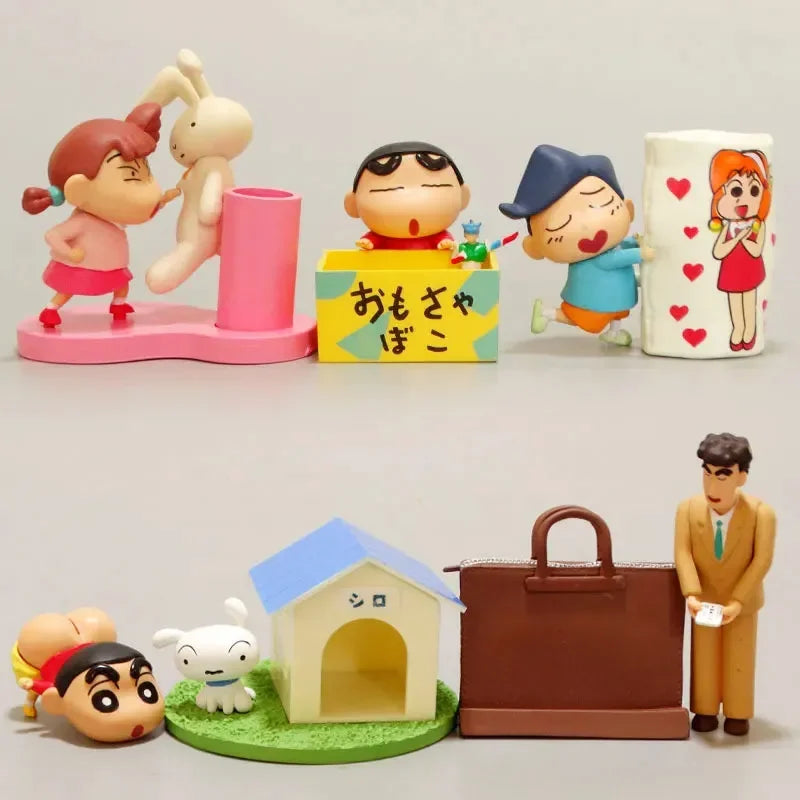 Coffret de figurines Aventures de la famille Shinchan 