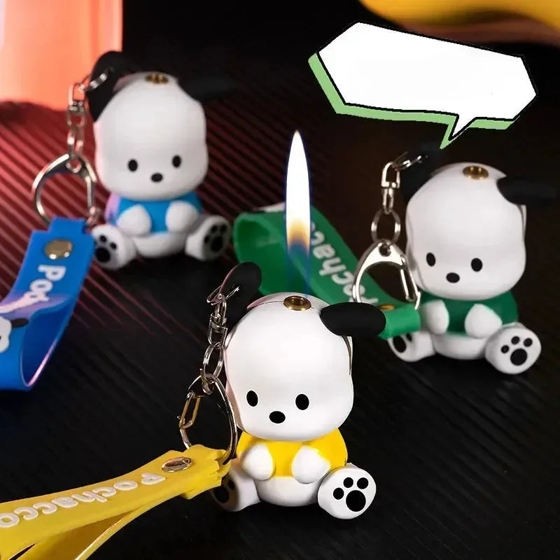 Pochacco Playful Flame Lighter Keychain