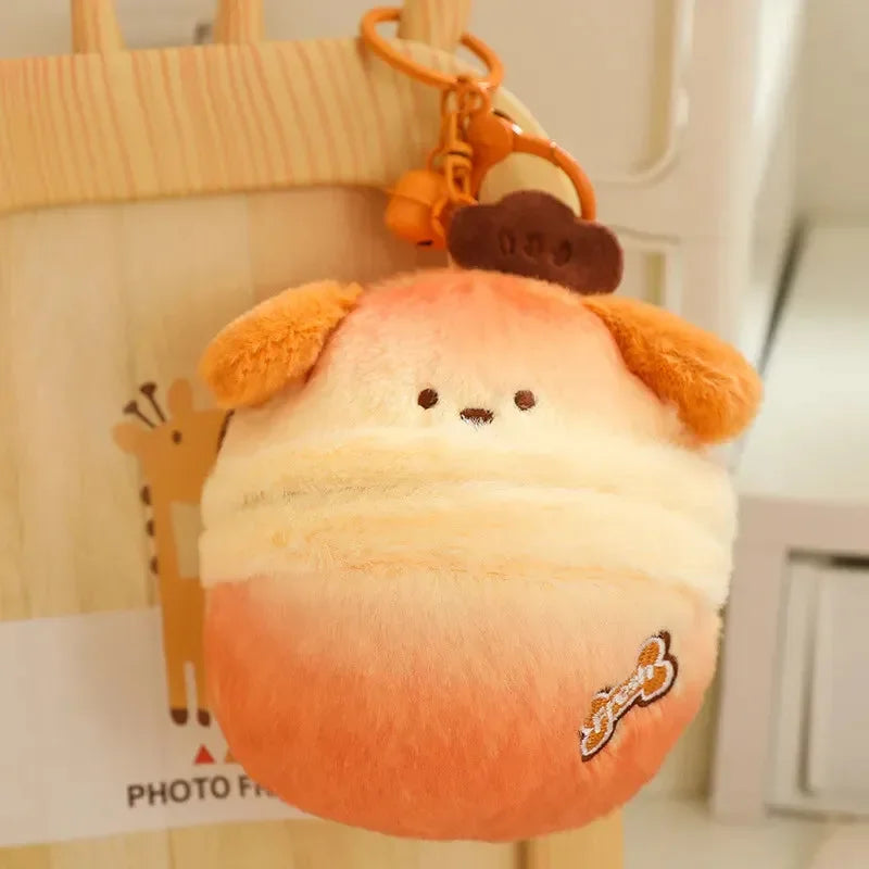 Pup-in-a-Pod Plush Keychain