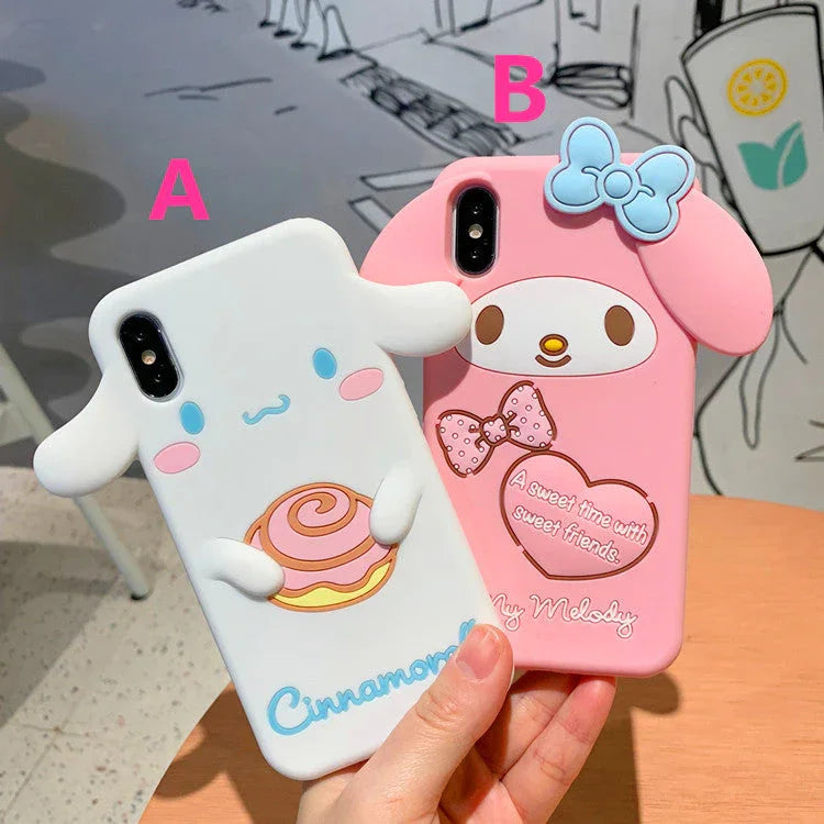 Mymelody And Cinnamoroll Phone Case for iphone 6/6s/6plus/7/7plus/8/8P/X/XS/XR/XS Max PN0688 - Bear Hugs