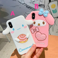 Mymelody And Cinnamoroll Phone Case for iphone 6/6s/6plus/7/7plus/8/8P/X/XS/XR/XS Max PN0688 - Bear Hugs