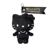 Hello Kitty 50th Anniversary B&W Plush Keychain