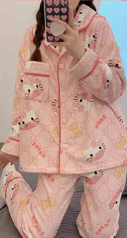 Fashion Kitty Pajamas Home Suit PN6562 - Bear Hugs