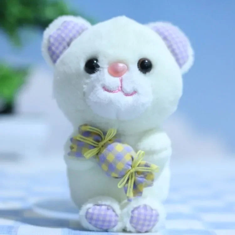 Candy Cuddle Bear Plush Keychain