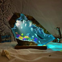 Deep Sea Serenity Resin Lamp