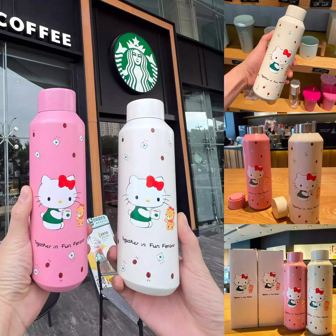 Starbucks x Hello Kitty Collab Thermos Bottle (591 ml)