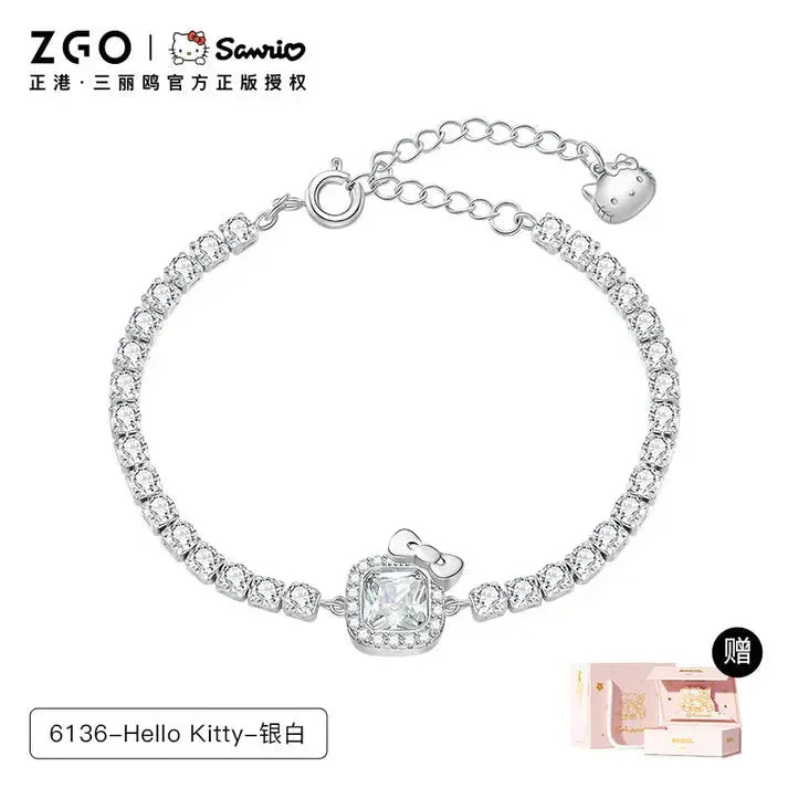 Hello Kitty Sterling Silver Cute Bracelet