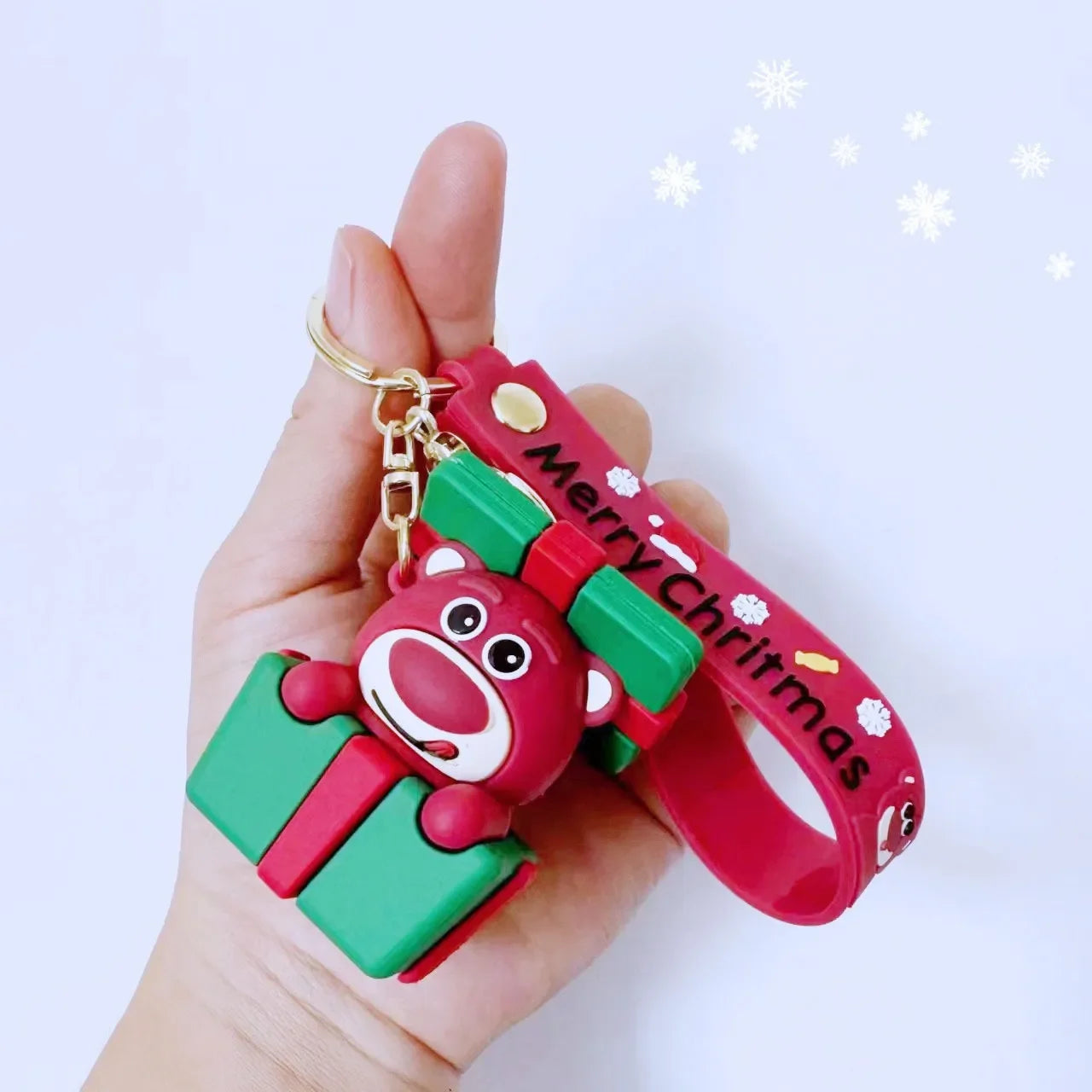 Lotso Bear Christmas Cheer Keychain