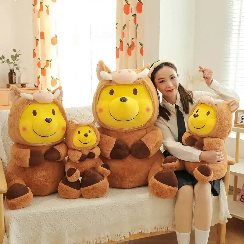 Brown Boar Cosplay Honey Bear Plush