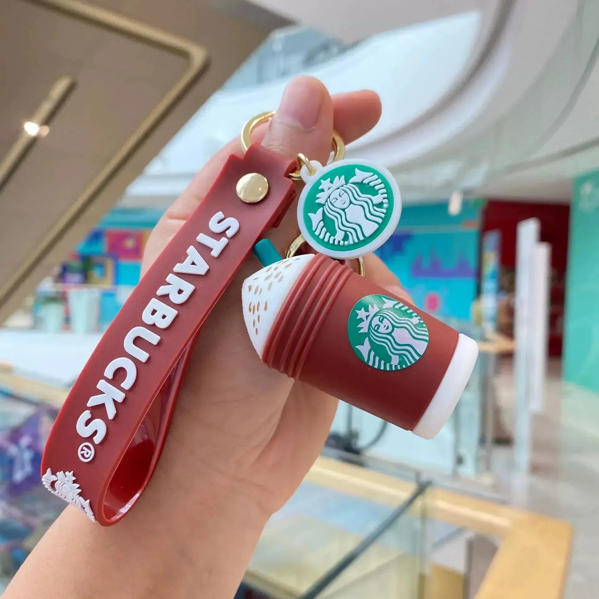 Bear-ista Brews Starbucks Cup Keychain