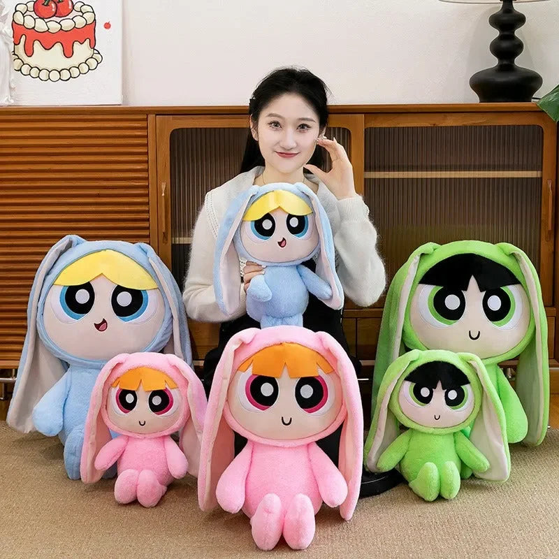 Powerfull Girls Rabbit Ears Plush