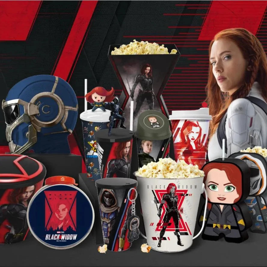 Black Widow Marvel Movie Cup & Popcorn Bucket