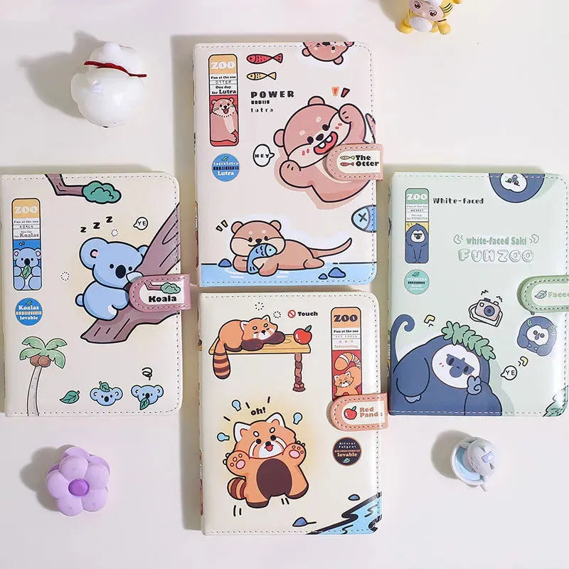 Cute Fun Zoo Diary with Magnetic Clasp