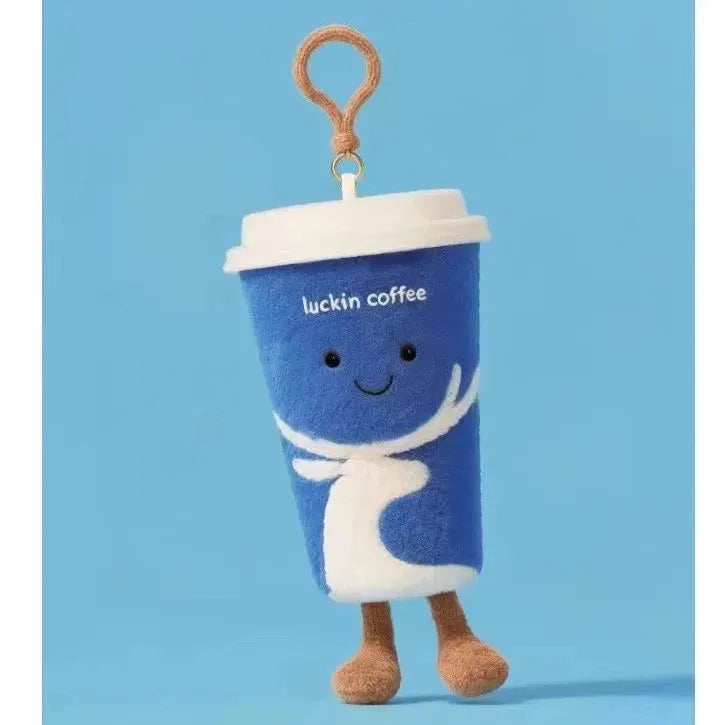 Luckin Coffee Cup Plush Keychain