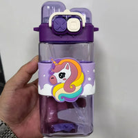 Double-Drink Straw Cup Water Bottle (570 ml)