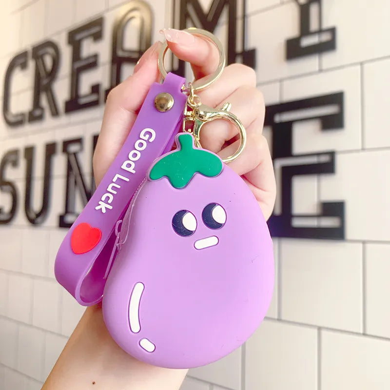 Foodie Coin Purse Keychains