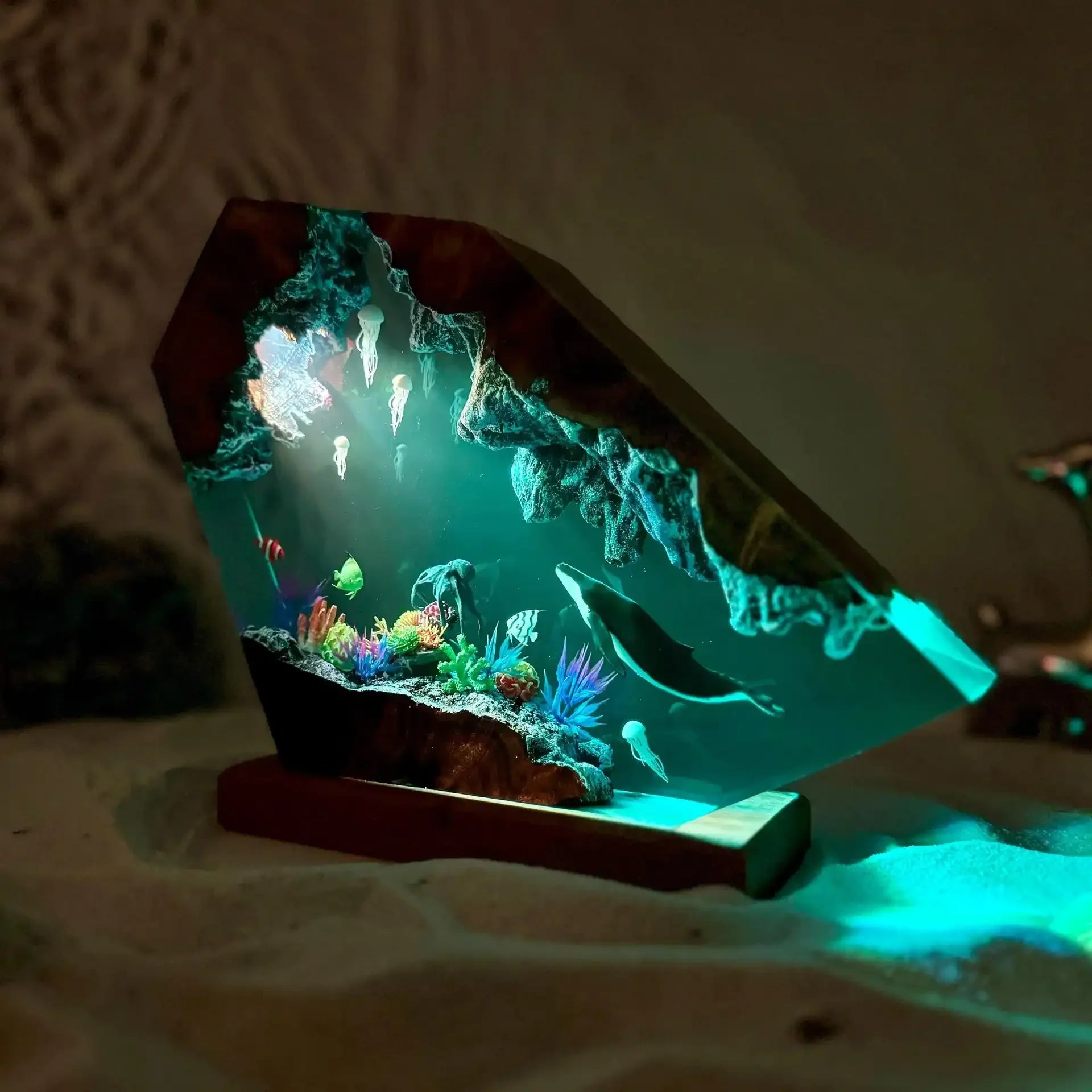 Deep Sea Serenity Resin Lamp