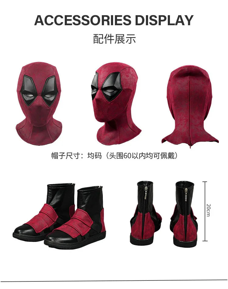 Deadpool Cosplay Full Body Costume Mask