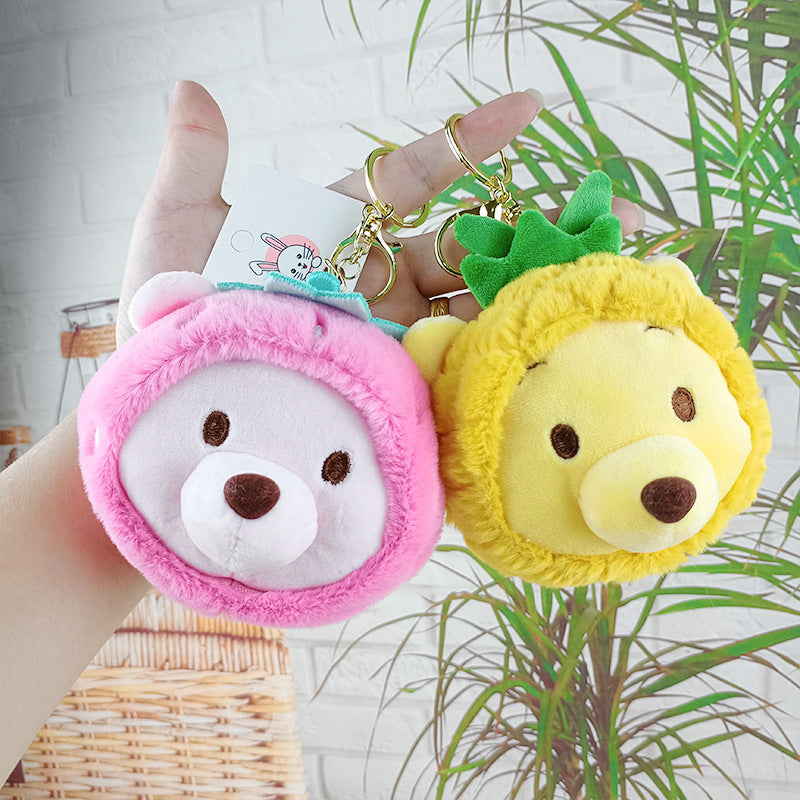 Pineapple Winnie Coin Pouch Keychain