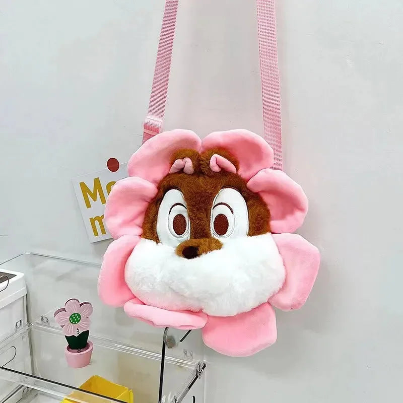 DSNY Flower Face Plush Sling Bag (30 cm)