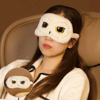 Plush Hedwig Eye Mask and U-Neck Pillow