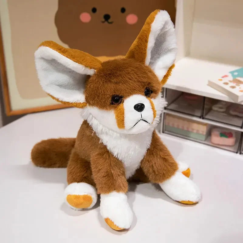 Peluche Chien et Renard à Grandes Oreilles (28 cm) 