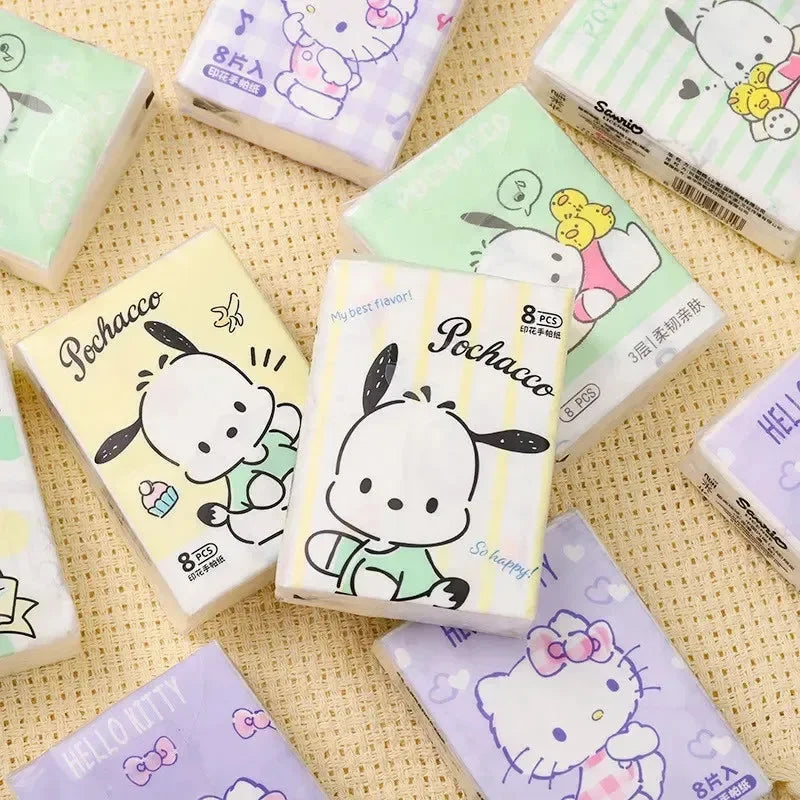 Kawaii Cleanse Sanliou Pocket Wipes (Pack of 6)