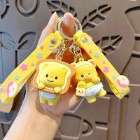 Sweet Glee Butter Bear 3D Keychain