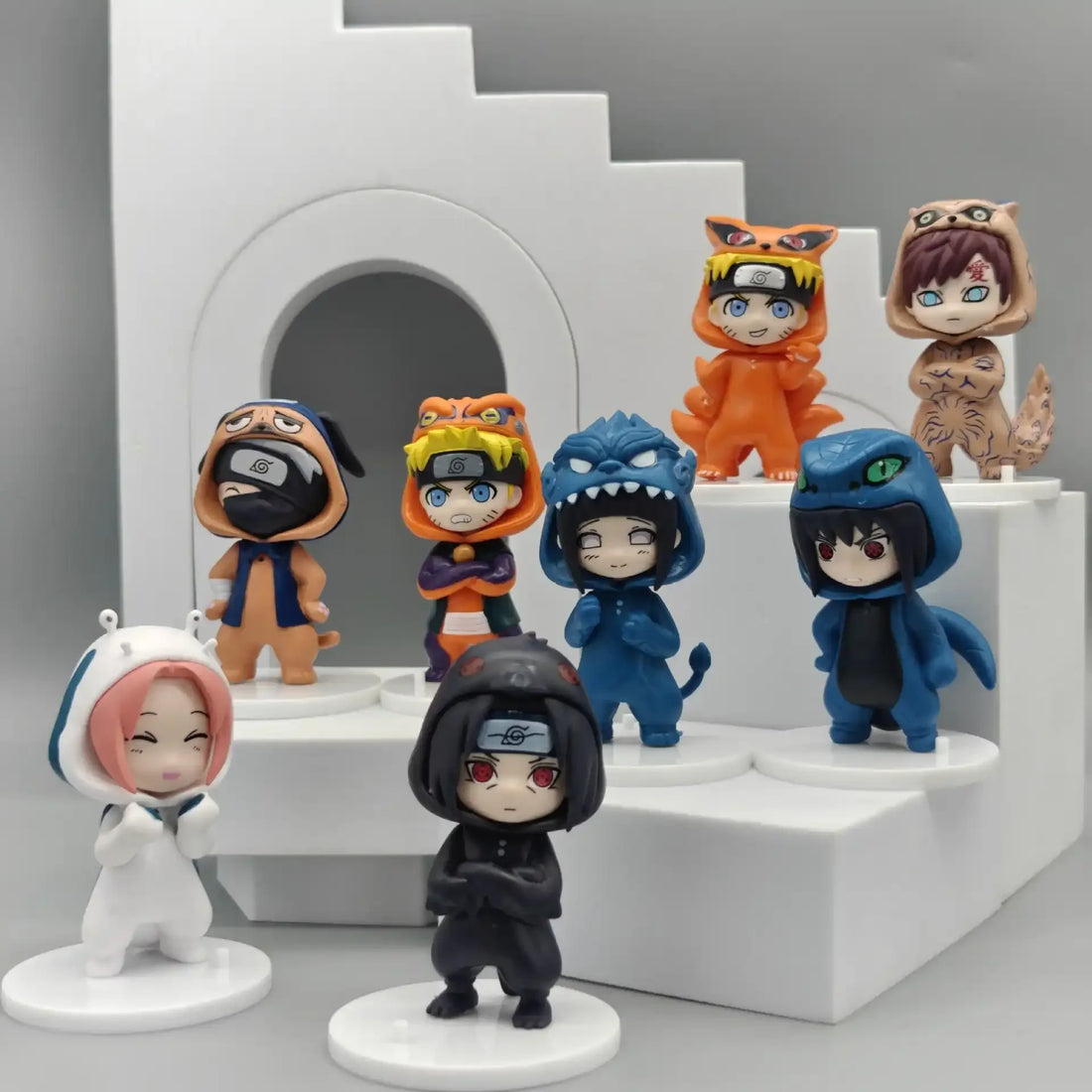 Naluto Monster Cosplay Figurines (Set of 8)