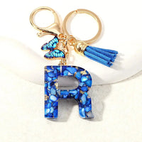 Sparkle & Shine Letter Charm Keychain