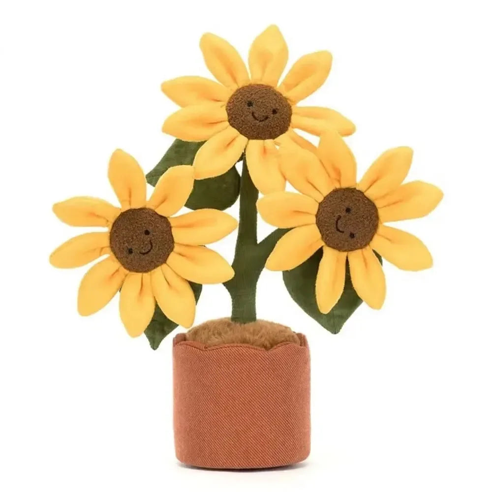 Peluche fleur en pot JC Sunshine 