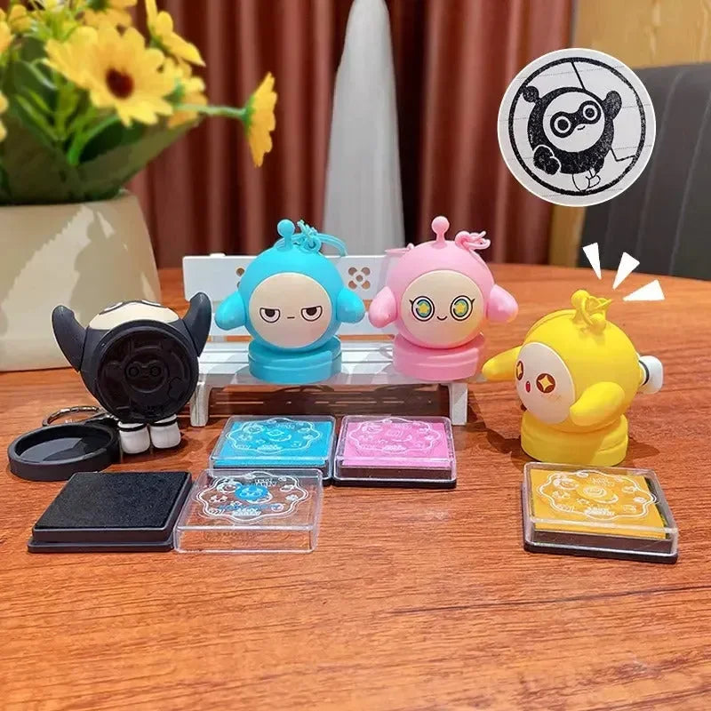 Eggparty Ink Stamp Keychain