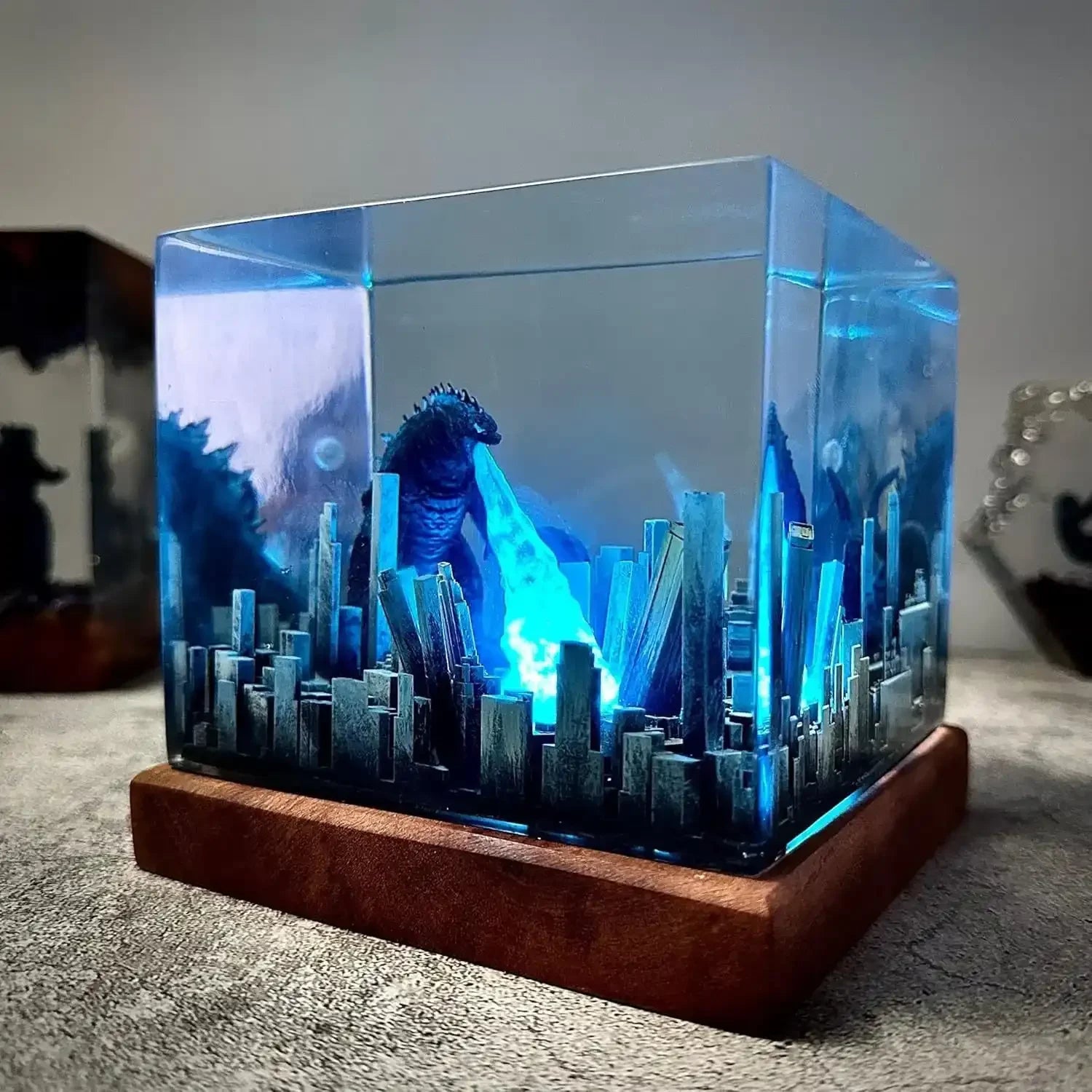 Godzilla City Rampage Resin Night Light