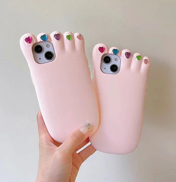 Cute Foot Phone Case for iPhone 11/11pro/11pro max/12/12pro/12pro max/13/13pro/13pro max/14/14 pro/14 plus/14pro max PN5925 - Bear Hugs