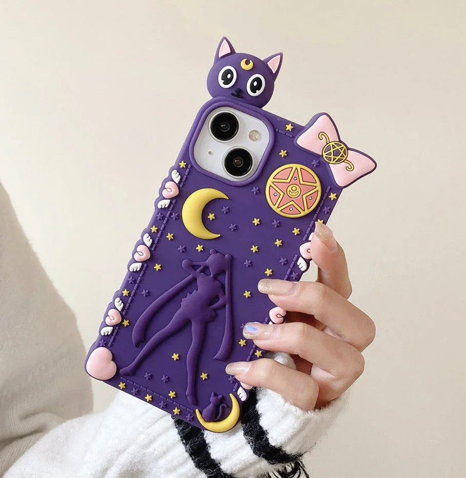 Kawaii Luna Phone Case for iphone 11/11pro/11pro max/12/12mini/12pro/12pro max/13/13pro/13pro max/14/14plus/14pro/14pro max PN5696 - Bear Hugs