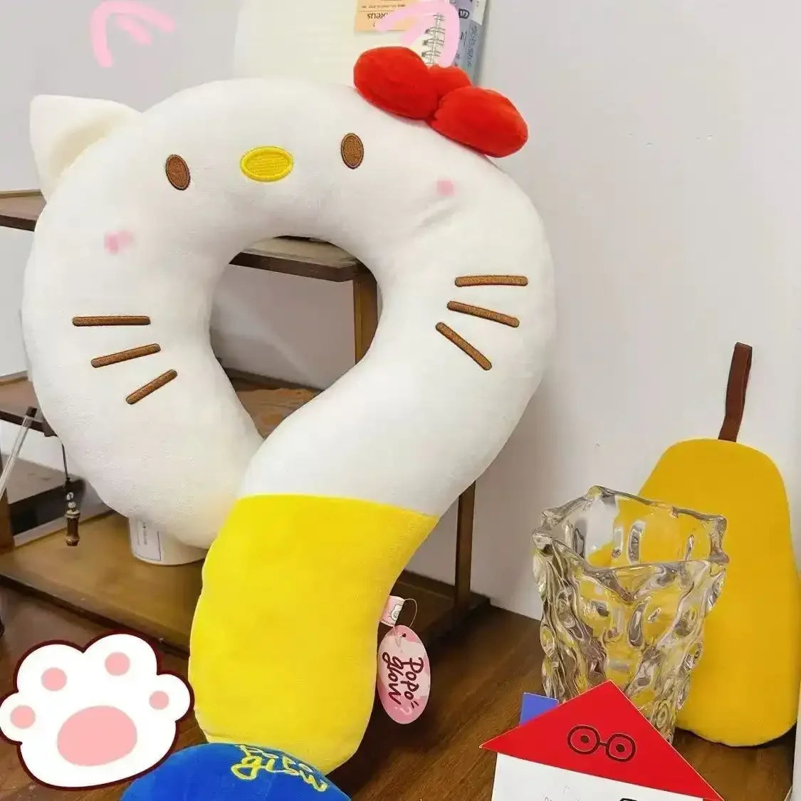 Hello KT Question Mark Plush Pillow