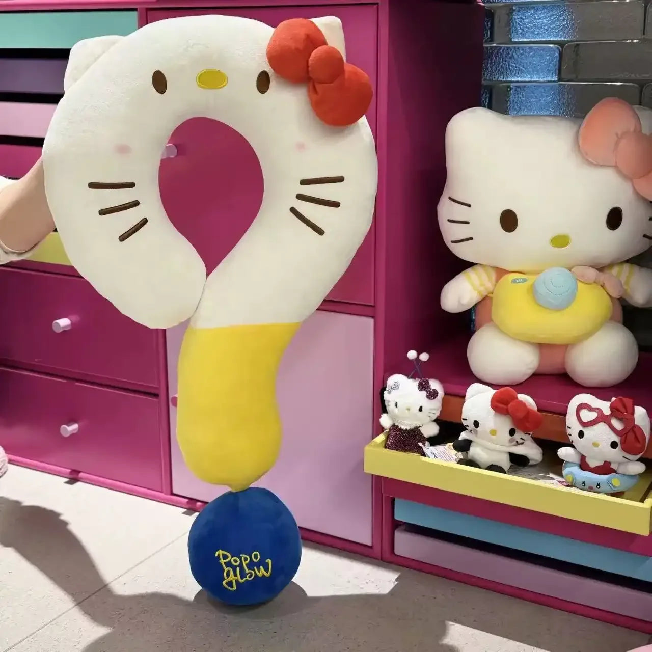 Hello KT Question Mark Plush Pillow