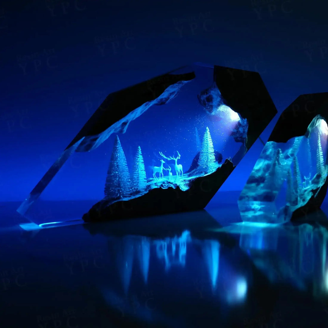 Deer in Forest Resin Night Light