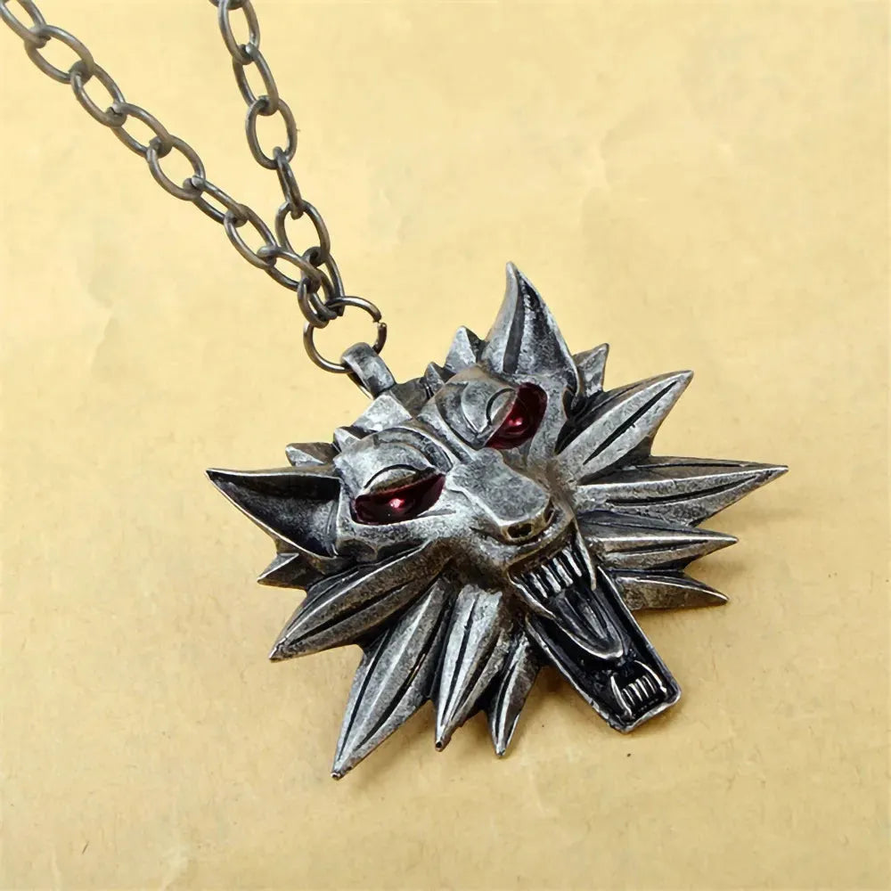 The Witcher Glowing Wolf LED Pendant