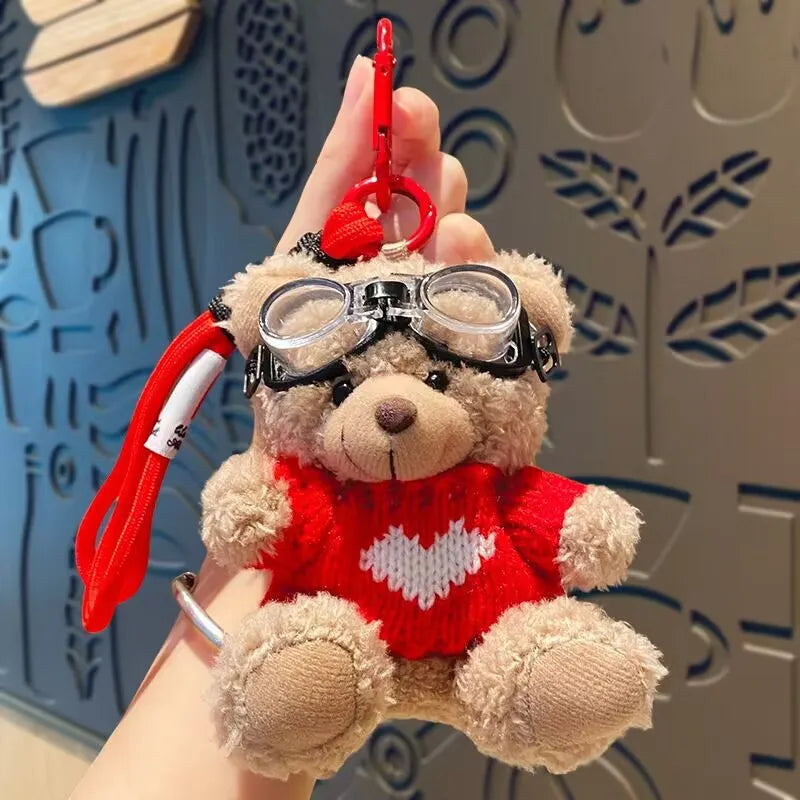 Pilot Knit Bear Keychain