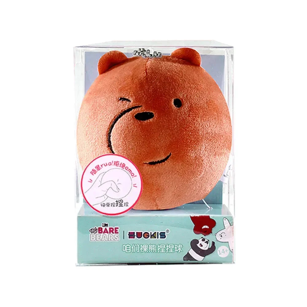 We Bare Bears Squeeze Plush Keychain